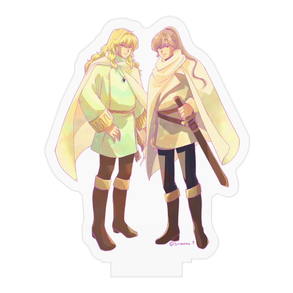 ミカエルくんとレンくんの魔法陣アクリルフィギュア