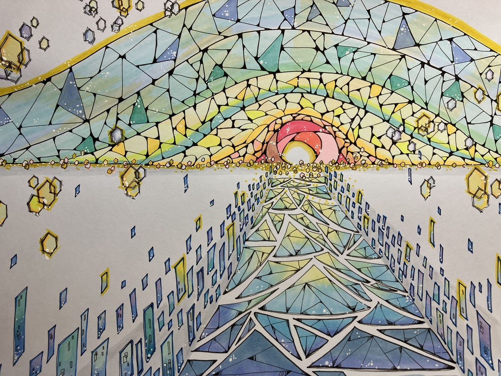 氷河期融解(ステンドグラス風)