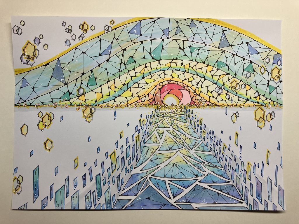 氷河期融解(ステンドグラス風)