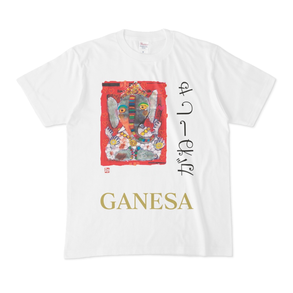 ミラクル ガネーシャ Tシャツ レインボーA