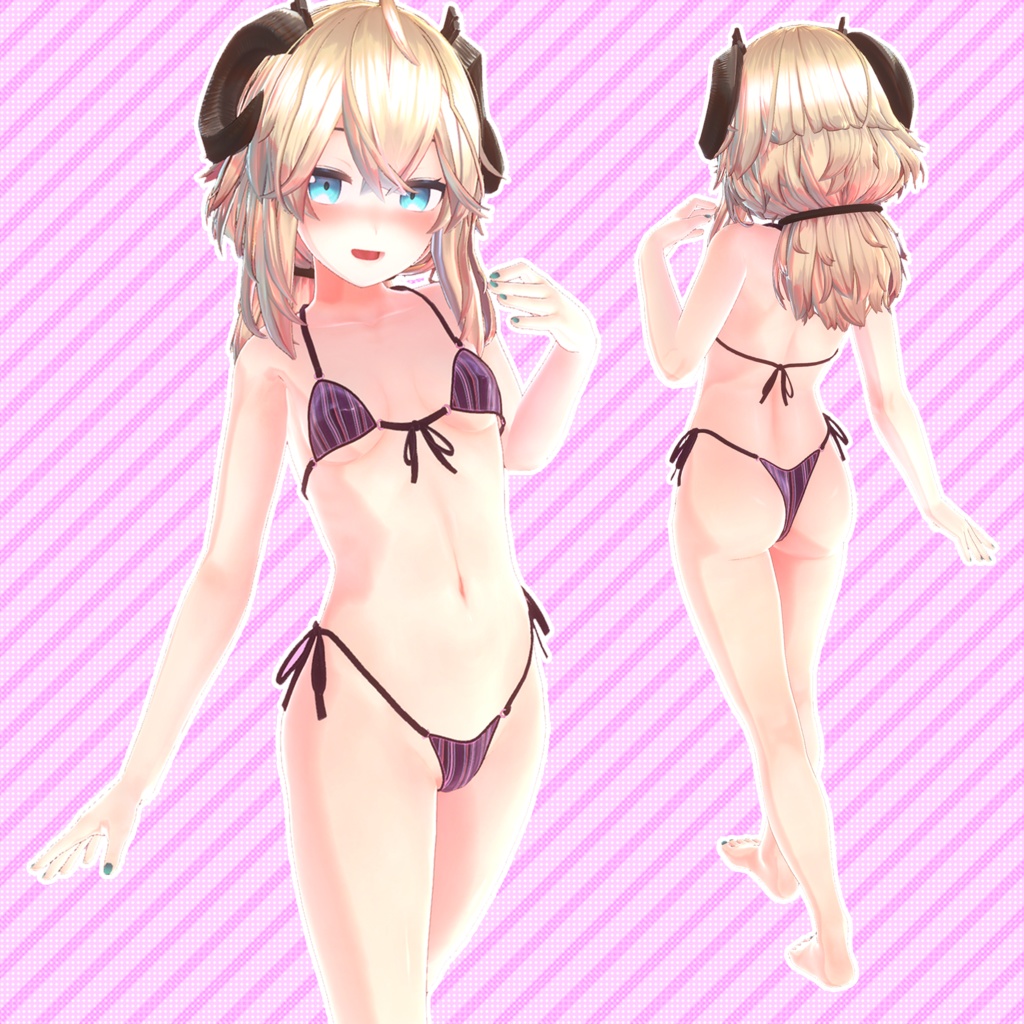 【衣装】ブラジリアンビキニ、サンダル『アイナの衣装』