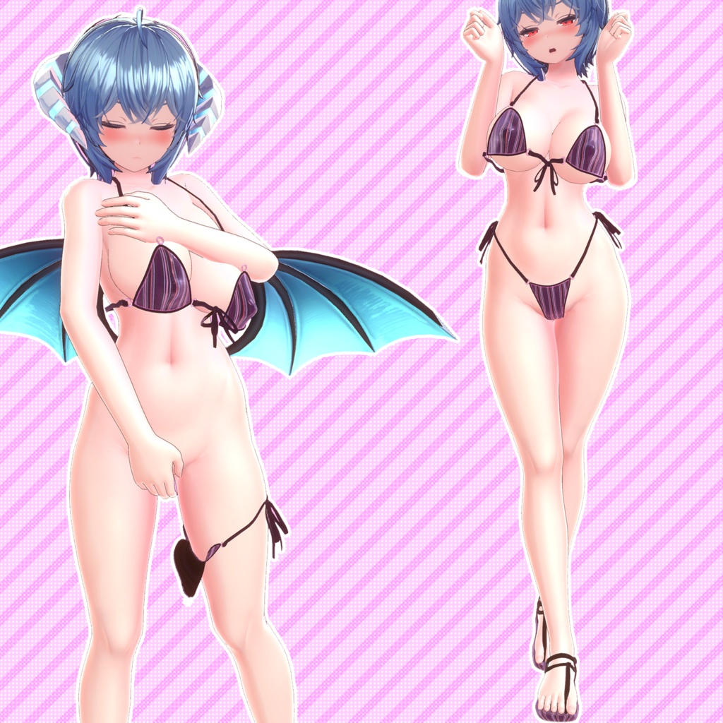 【衣装】ブラジリアンビキニ、サンダル『アイナの衣装』