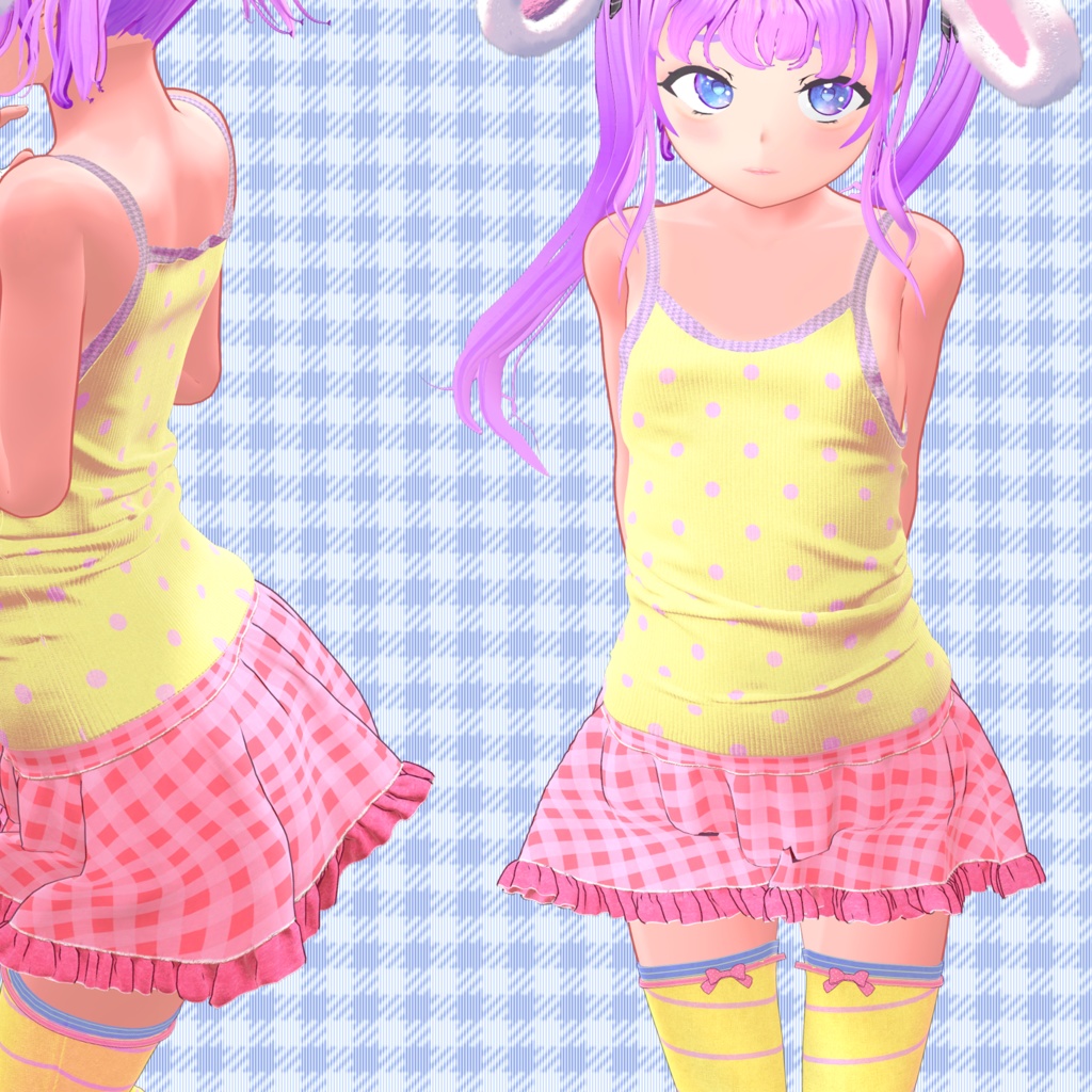 【アイナちゃん用衣装集】キャミソール、ショーツ、アウター、スカート(UC-X01~X04)