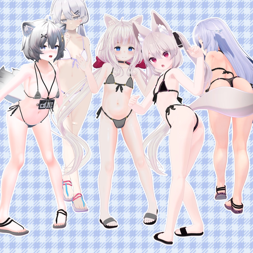 【29アバター対応】サンダルA&B(lilToon対応版)