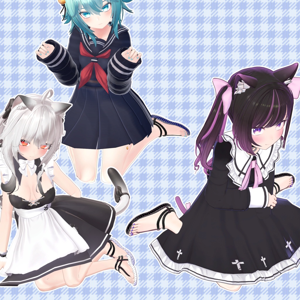 【29アバター対応】サンダルA&B(lilToon対応版)