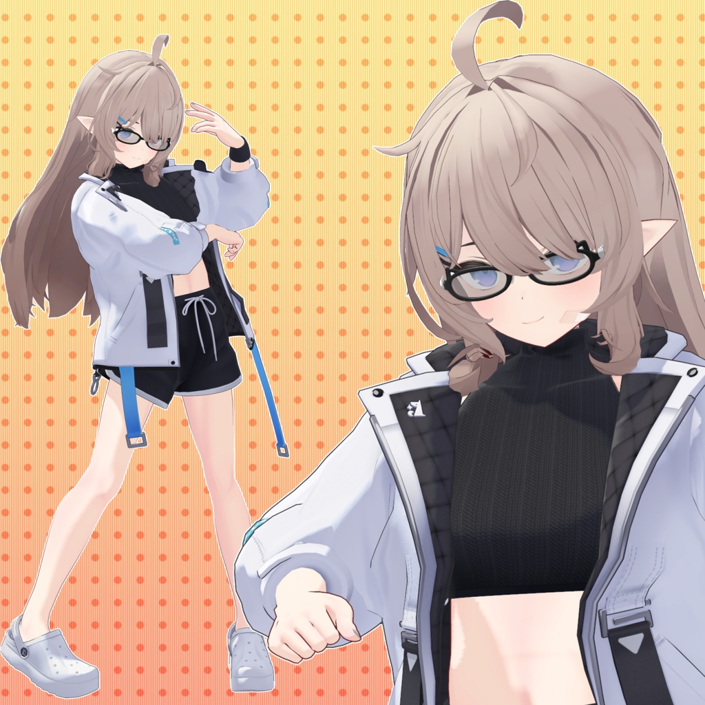 【26アバター対応】メガネ「ラブリーキャット」(UA-G01)/ 🔄5月6日更新