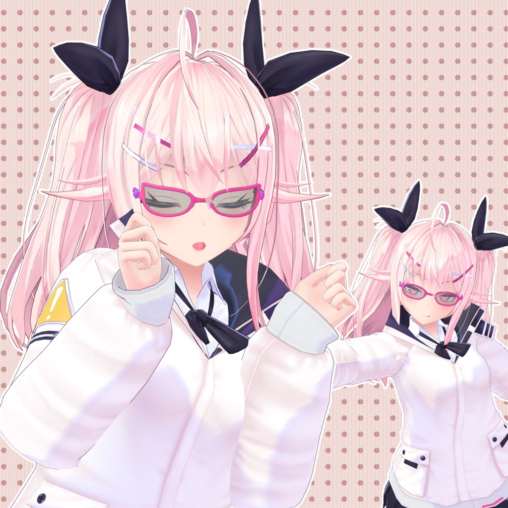 【26アバター対応】メガネ「ラブリーキャット」(UA-G01)/ 🔄5月6日更新