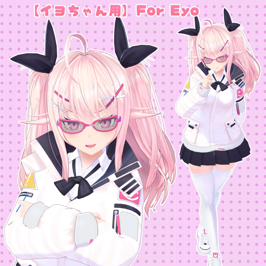 【26アバター対応】メガネ「ラブリーキャット」(UA-G01)/ 🔄5月6日更新