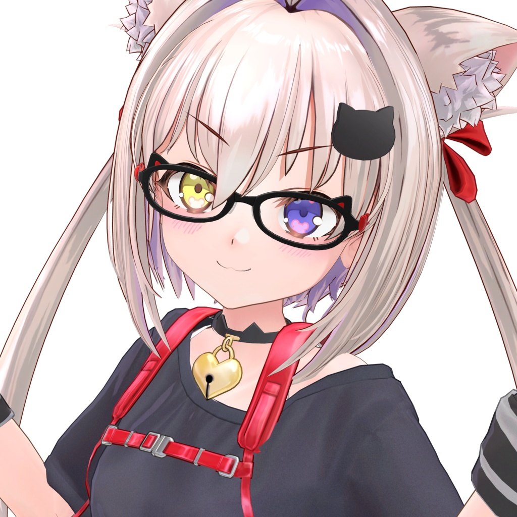 【26アバター対応】メガネ「ラブリーキャット」(UA-G01)/ 🔄5月6日更新