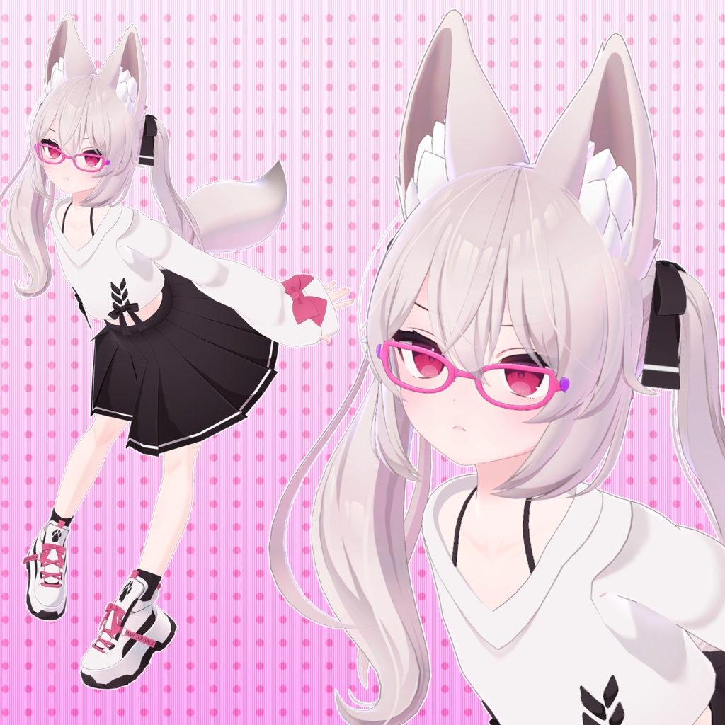 【26アバター対応】メガネ「ラブリーキャット」(UA-G01)/ 🔄5月6日更新