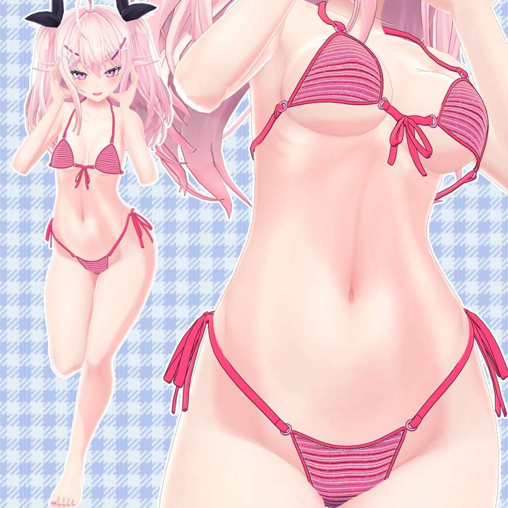 【24アバター対応】ブラジリアンビキニ【清楚版】(UC-H02)/ 🆙8月29日追加