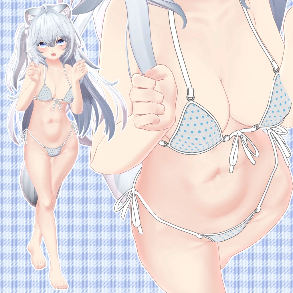 【24アバター対応】ブラジリアンビキニ【清楚版】(UC-H02)/ 🆙8月29日追加