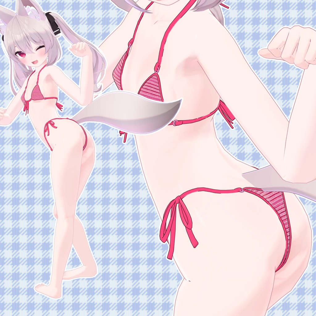 【24アバター対応】ブラジリアンビキニ【清楚版】(UC-H02)/ 🆙8月29日追加