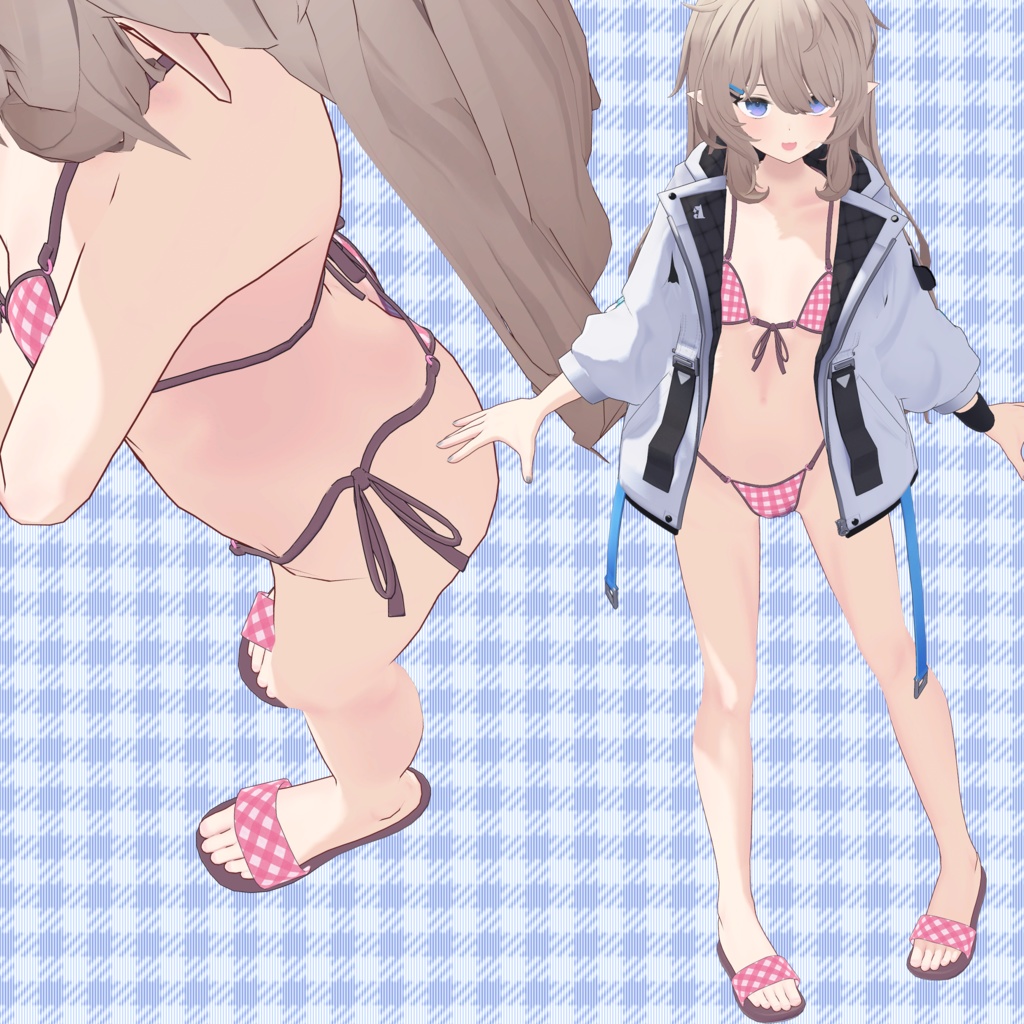 【24アバター対応】ブラジリアンビキニ【清楚版】(UC-H02)/ 🆙8月29日追加