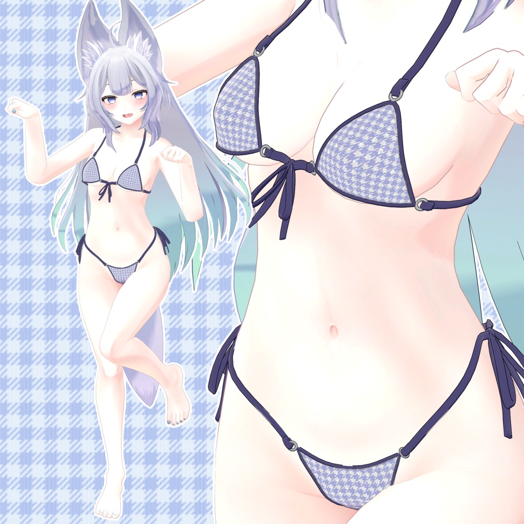 【24アバター対応】ブラジリアンビキニ【清楚版】(UC-H02)/ 🆙8月29日追加