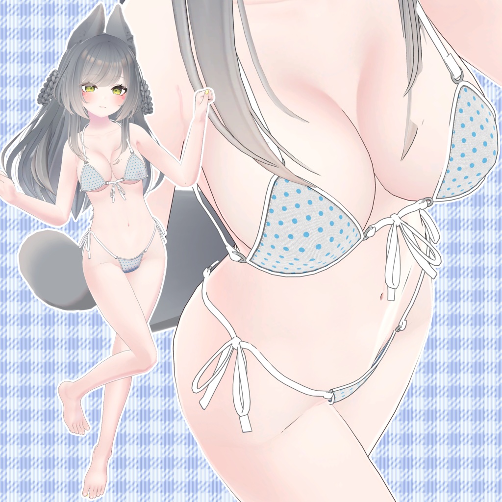 【24アバター対応】ブラジリアンビキニ【清楚版】(UC-H02)/ 🆙8月29日追加