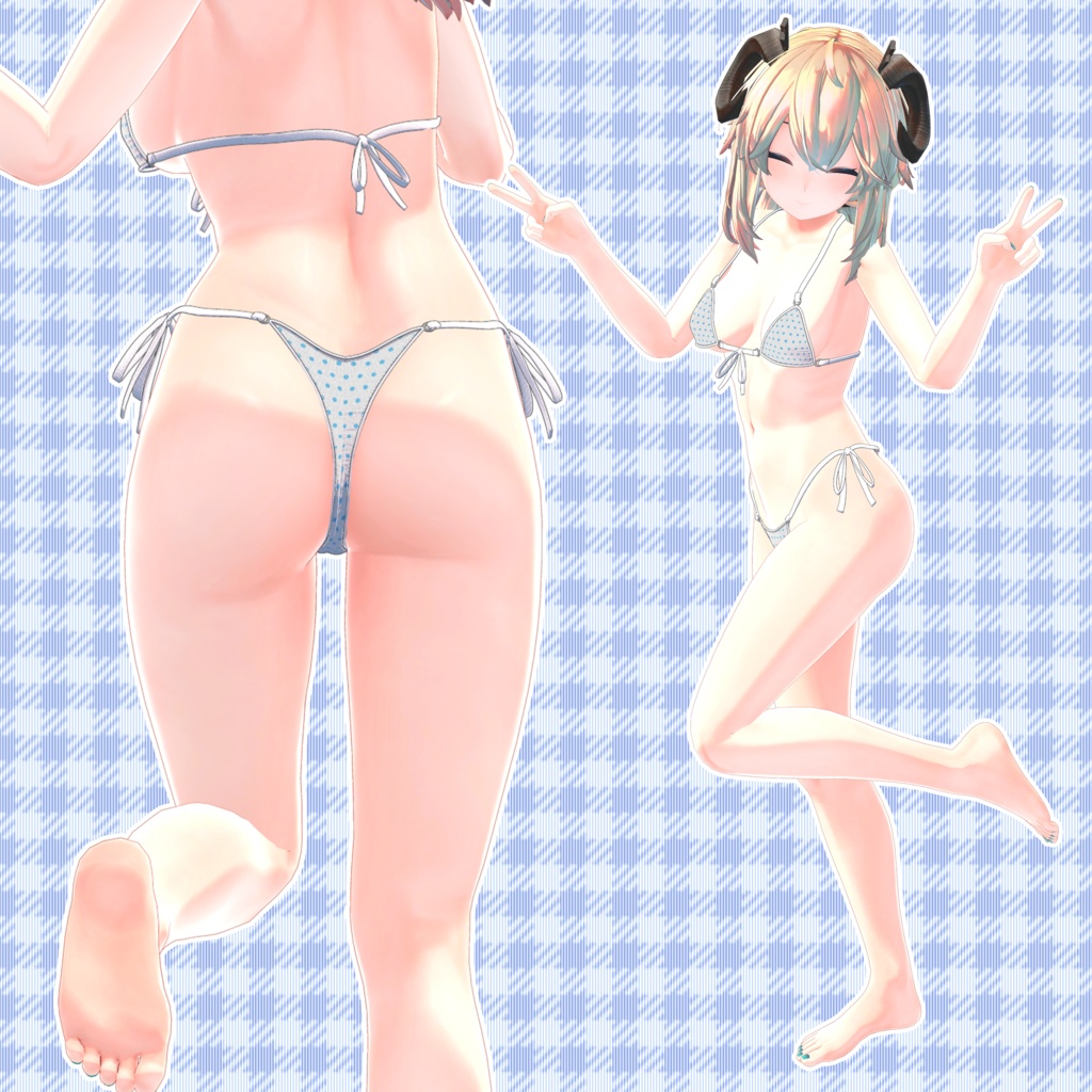 【24アバター対応】ブラジリアンビキニ【清楚版】(UC-H02)/ 🆙8月29日追加