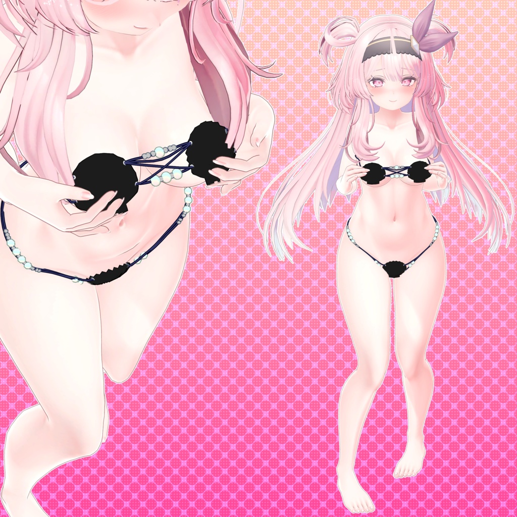 【12アバター対応】貝殻ビキニver.2(UC-H01)【モーション無料版配布中】