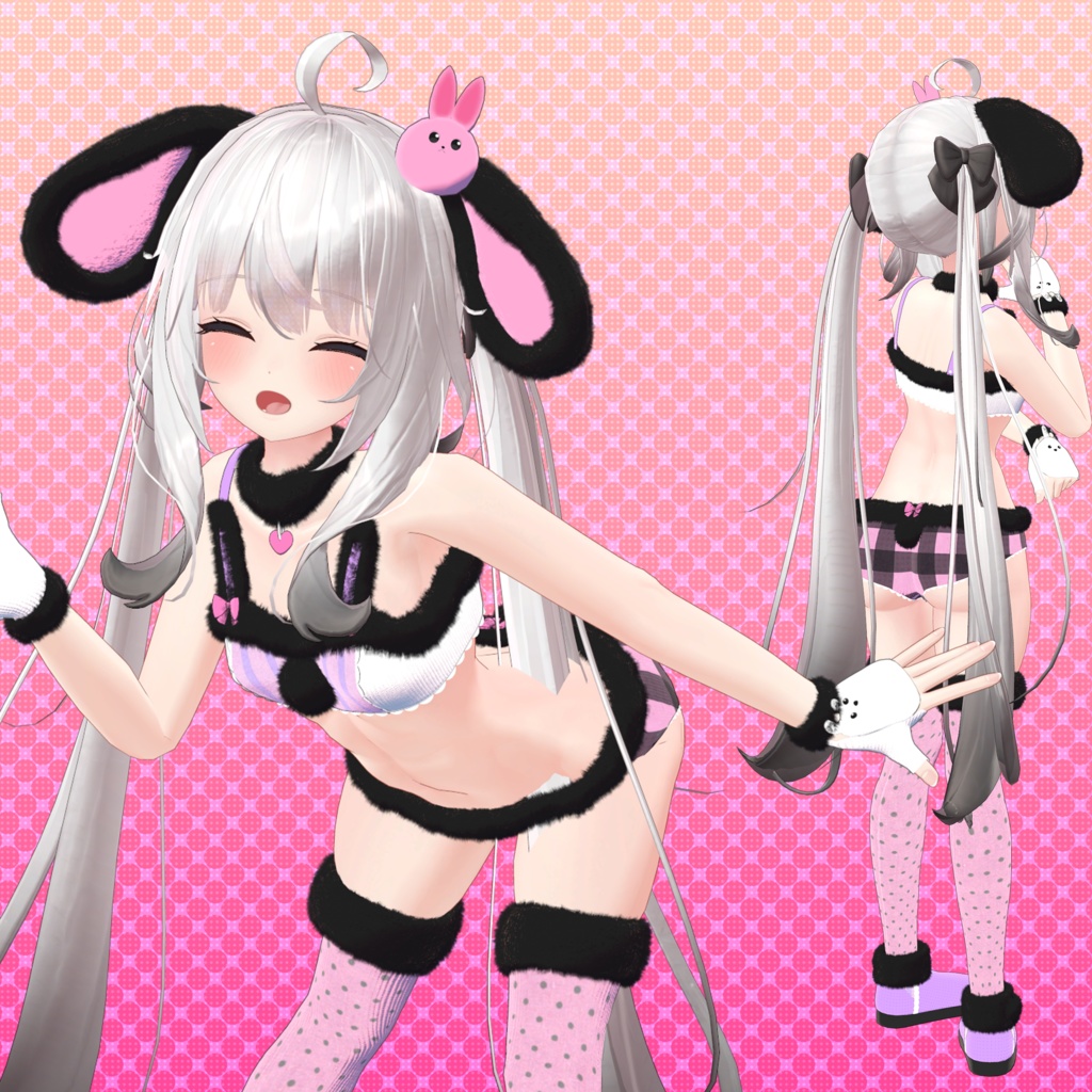 【10アバター対応】うさぎ衣装集(UC-C02A~E)/うさぎ衣装シリーズ①