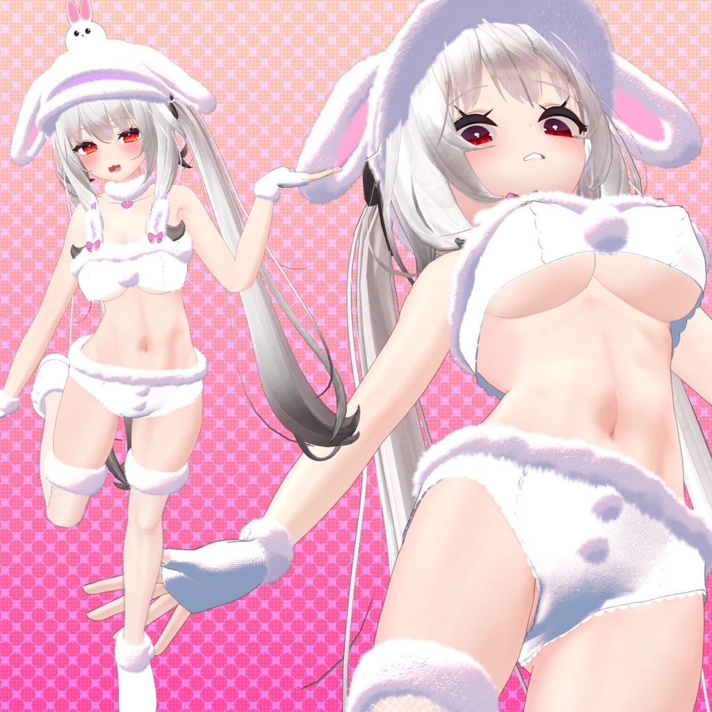 【10アバター対応】うさぎ衣装集(UC-C02A~E)/うさぎ衣装シリーズ①