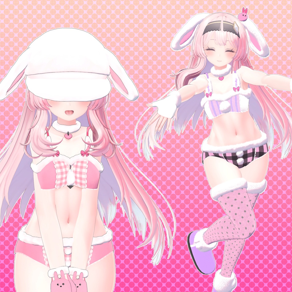 【10アバター対応】うさぎ衣装集(UC-C02A~E)/うさぎ衣装シリーズ①