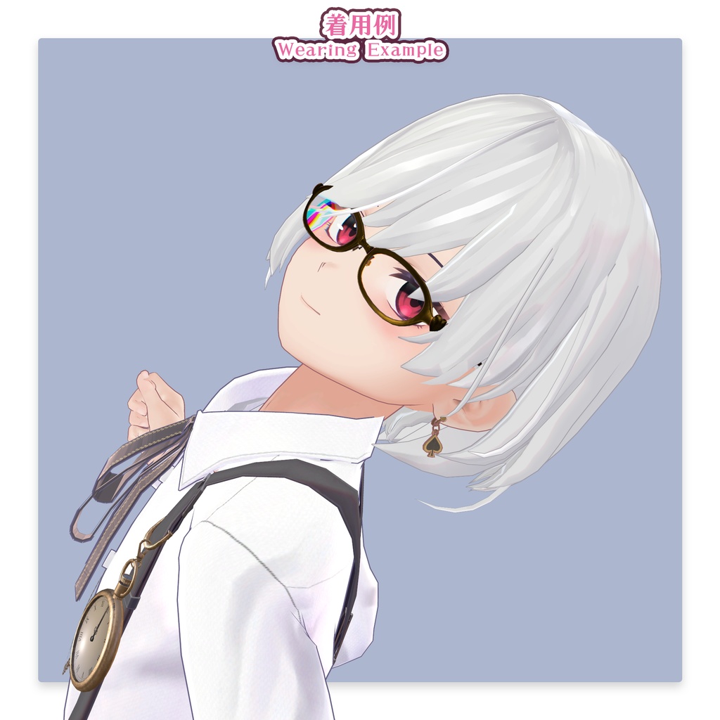 【34アバター対応】メガネ「ラブリーキャット」ver.2(UA-G01)/ 🆙8月25日追加