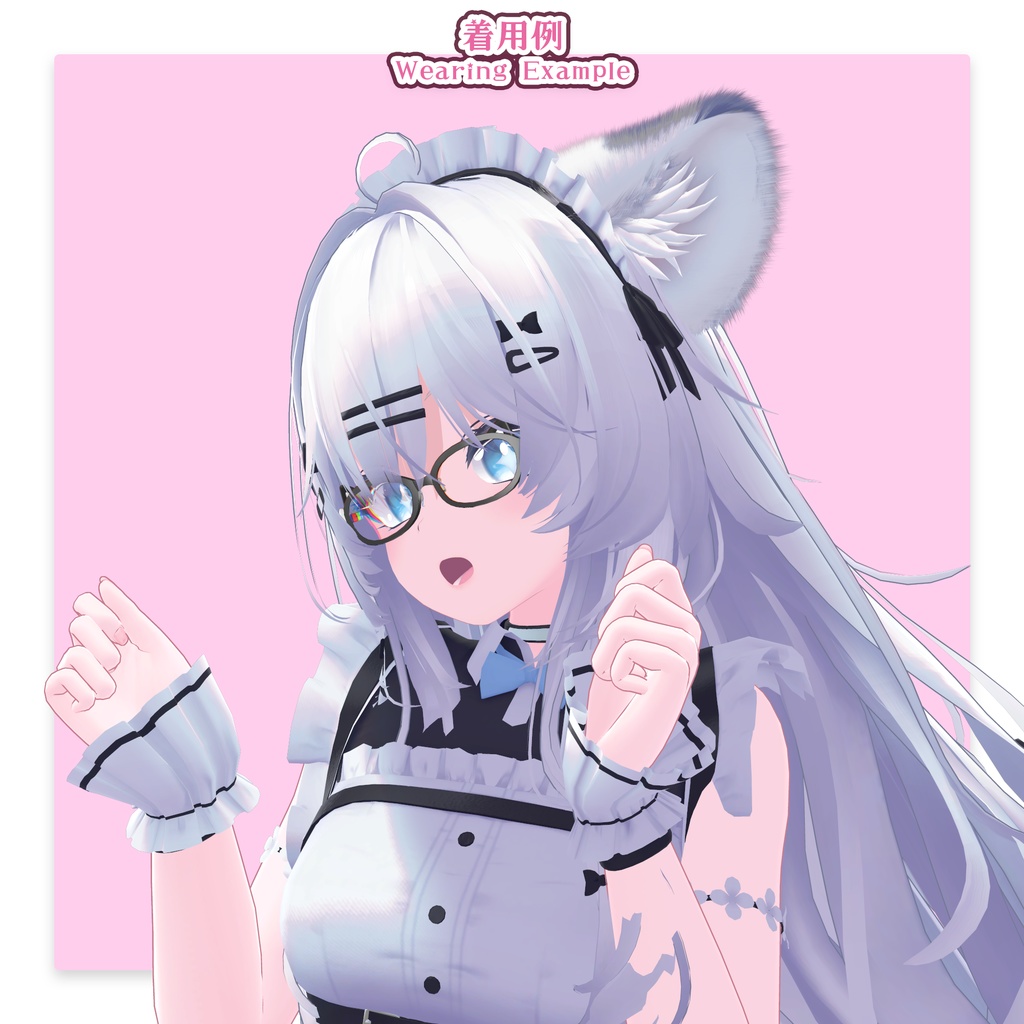 【34アバター対応】メガネ「ラブリーキャット」ver.2(UA-G01)/ 🆙8月25日追加