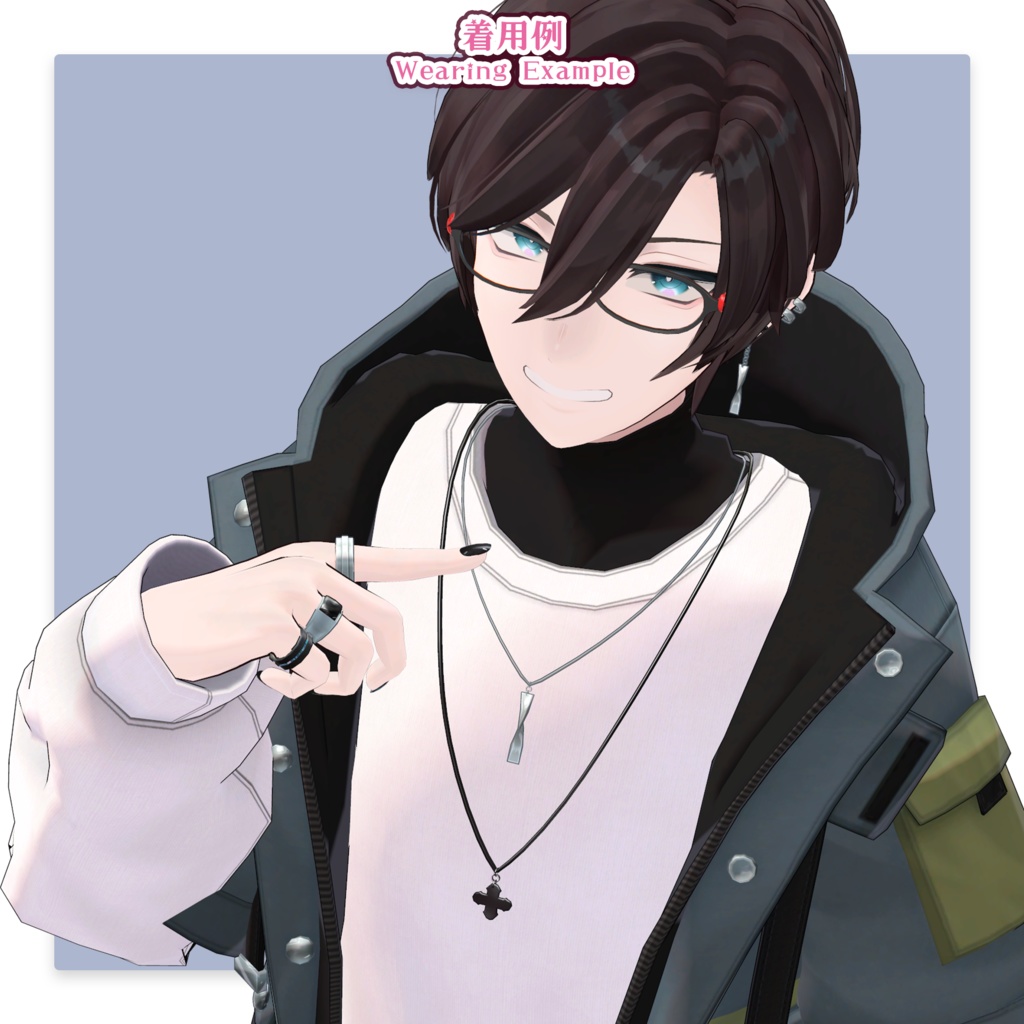 【34アバター対応】メガネ「ラブリーキャット」ver.2(UA-G01)/ 🆙8月25日追加