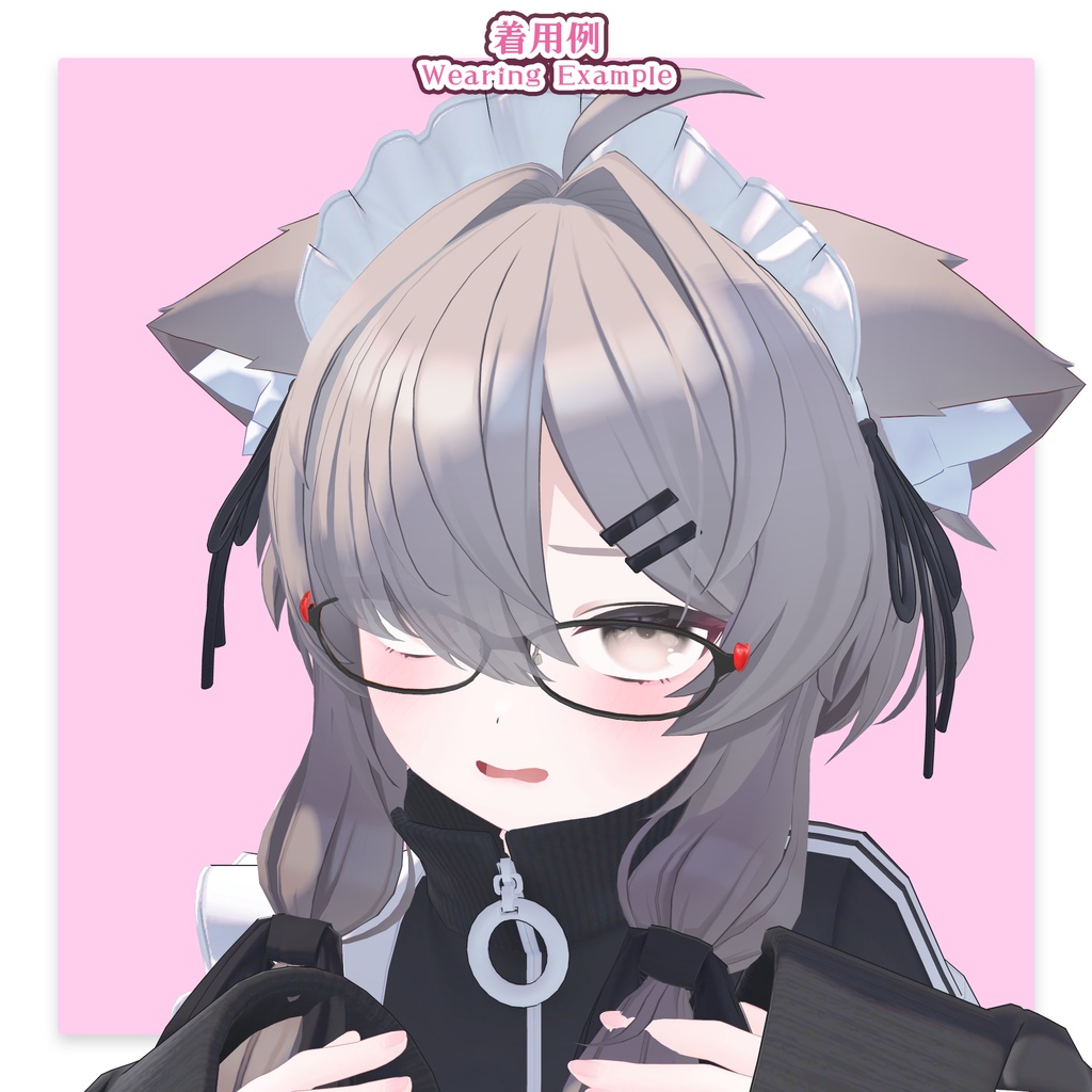 【34アバター対応】メガネ「ラブリーキャット」ver.2(UA-G01)/ 🆙8月25日追加