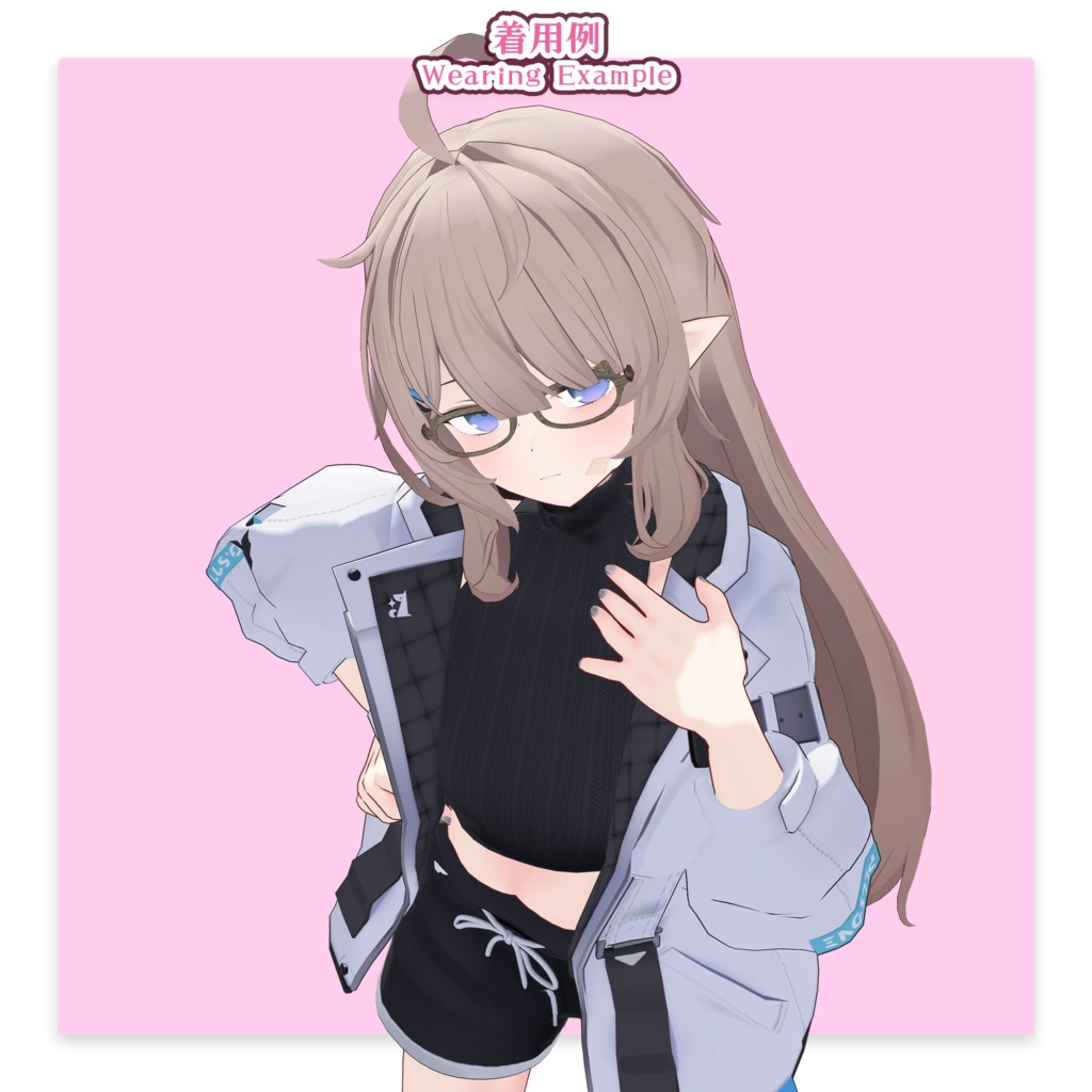 【34アバター対応】メガネ「ラブリーキャット」ver.2(UA-G01)/ 🆙8月25日追加