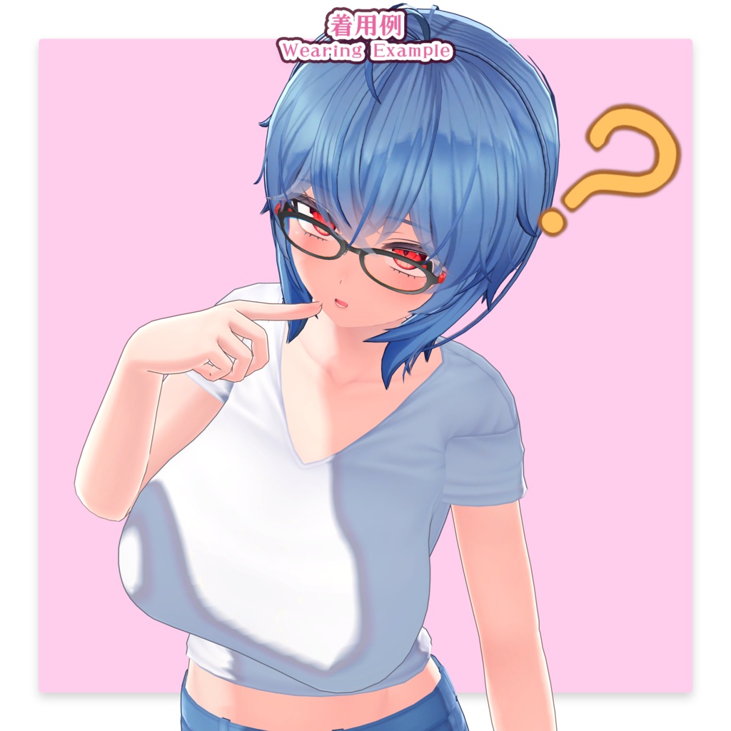 【34アバター対応】メガネ「ラブリーキャット」ver.2(UA-G01)/ 🆙8月25日追加