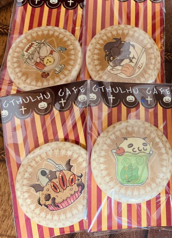 クトゥルフカフェクッキー風缶バッジセット