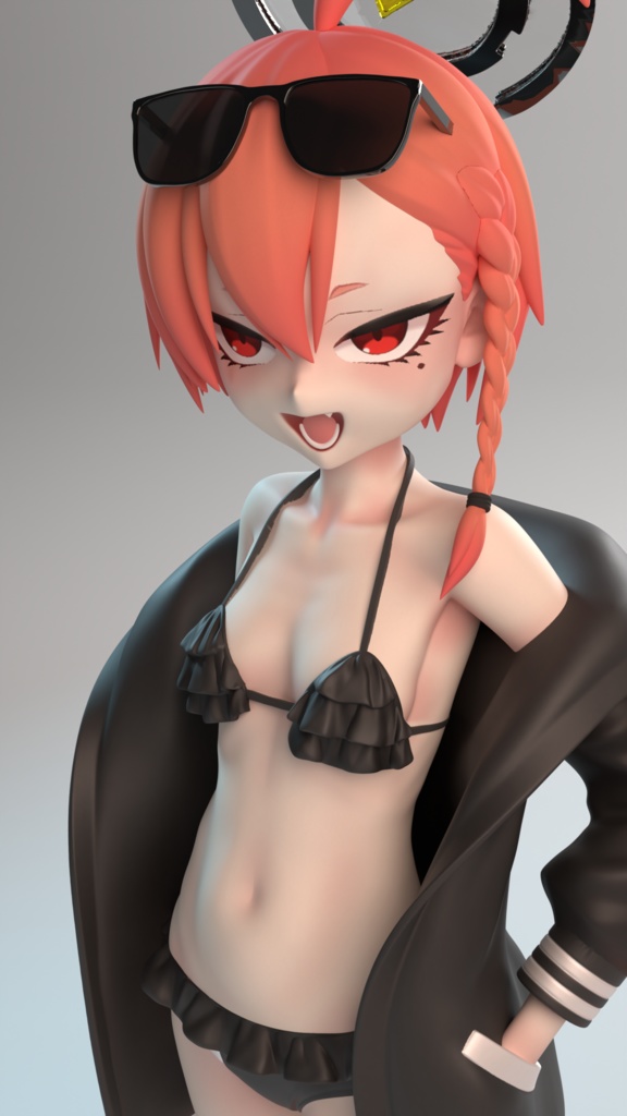 ブルーアーカイブ 美甘ネル 水着(1/7スケール)