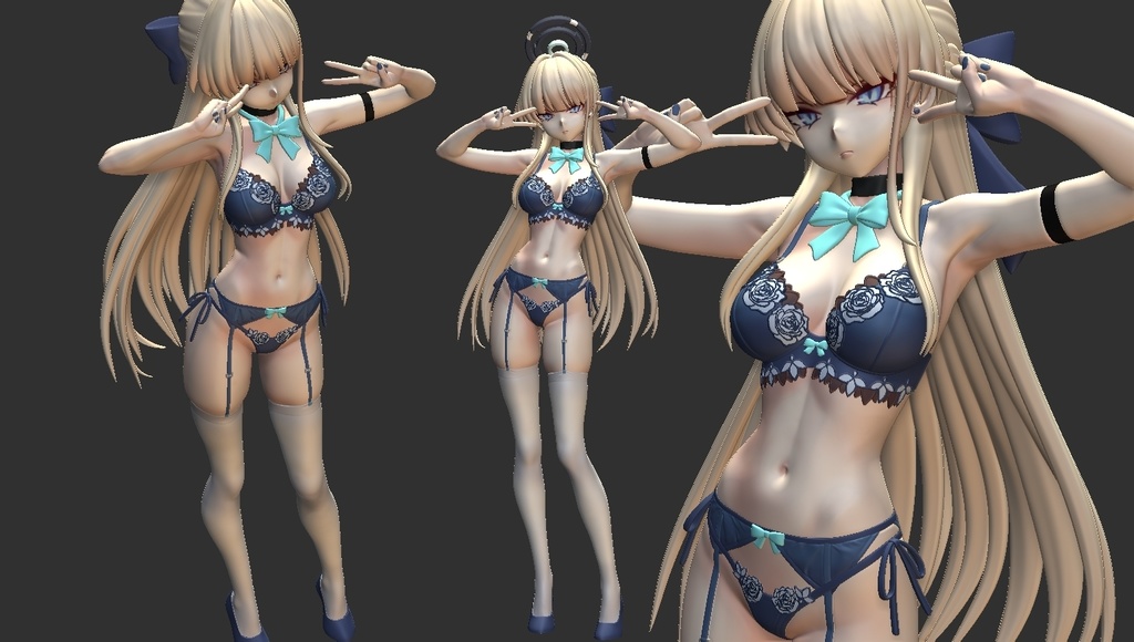 ブルーアーカイブ「飛鳥馬トキ」ランジェリー