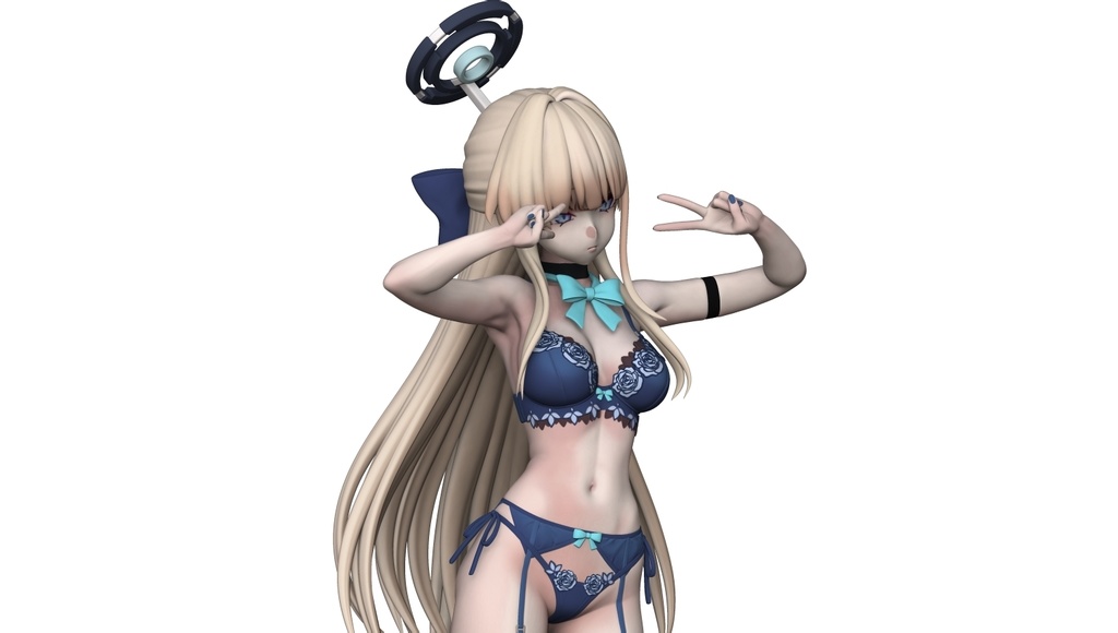 ブルーアーカイブ「飛鳥馬トキ」ランジェリー