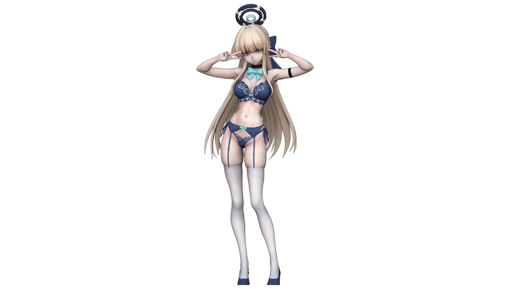 ブルーアーカイブ「飛鳥馬トキ」ランジェリー