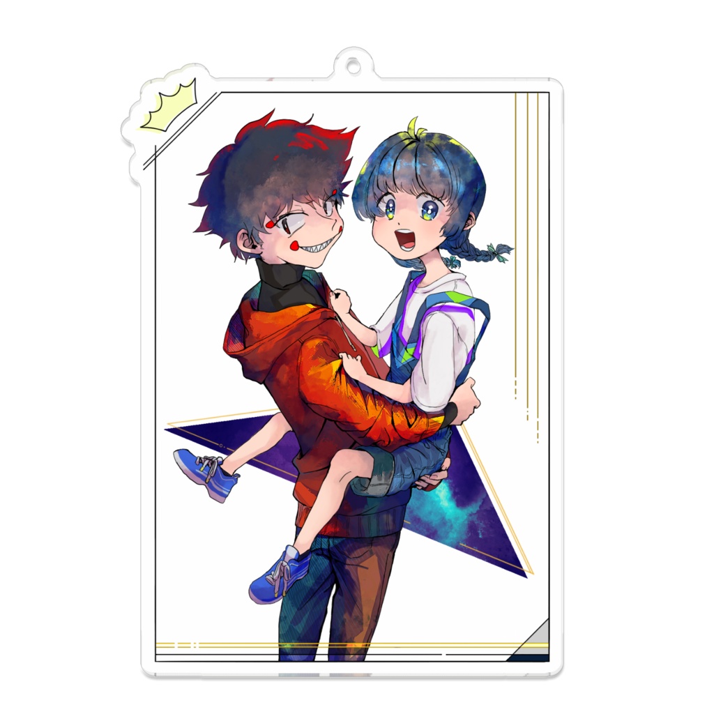 かさりと透過アクリルキーホルダー