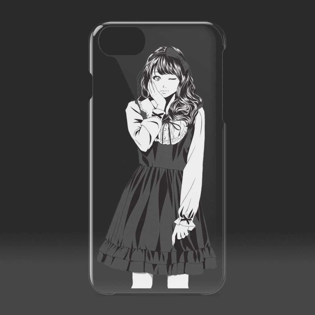 girl_クリアスマホケース