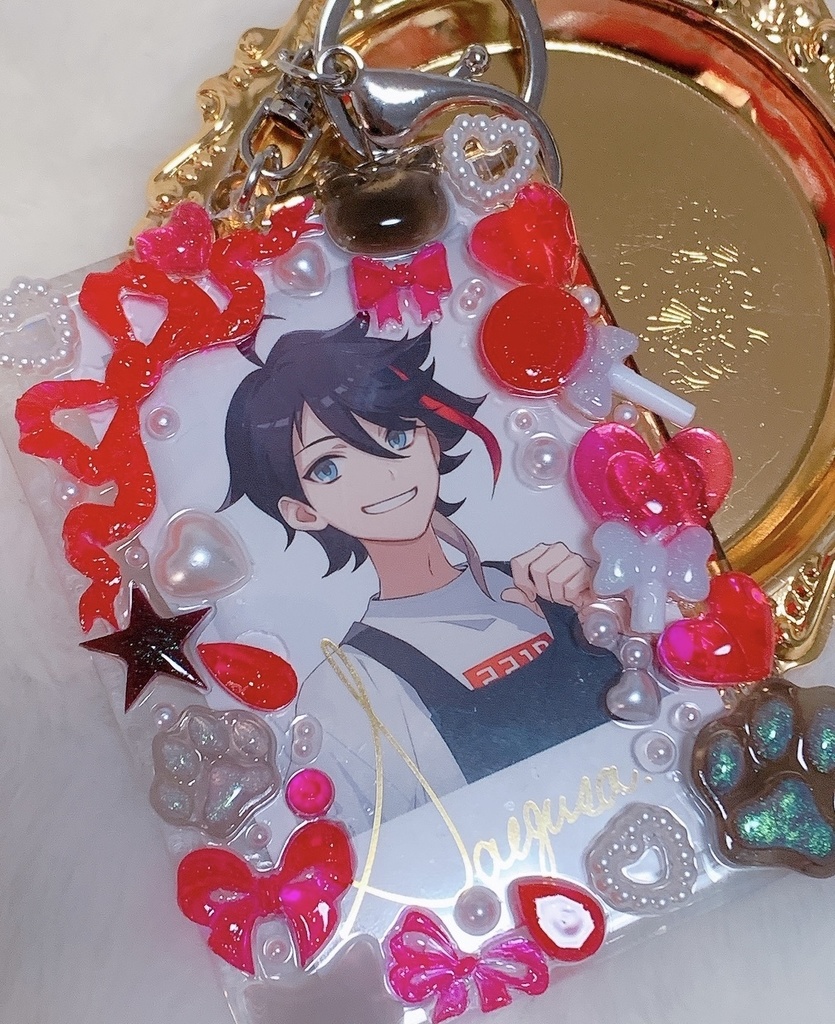 にじさんじ 三枝明那イメージトレカケースキーホルダー