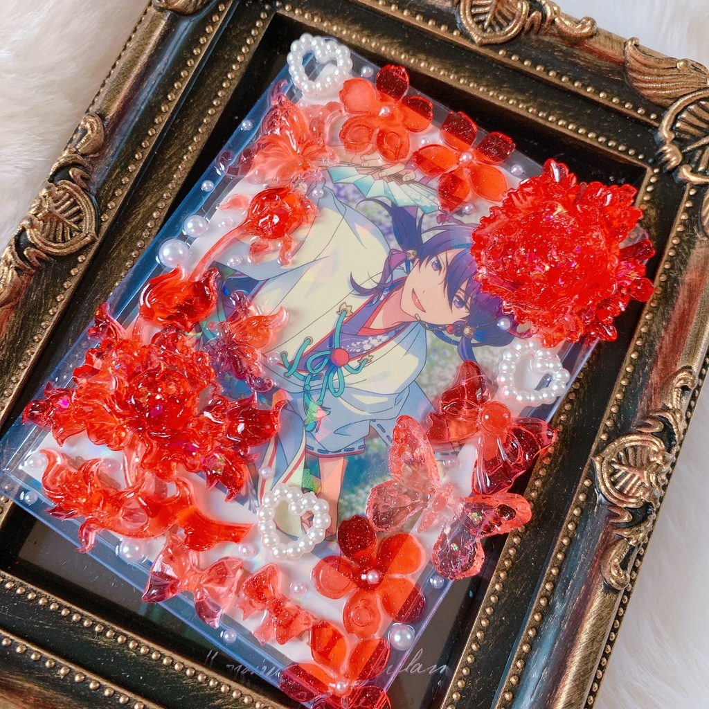 紅月イメージ硬質デコ