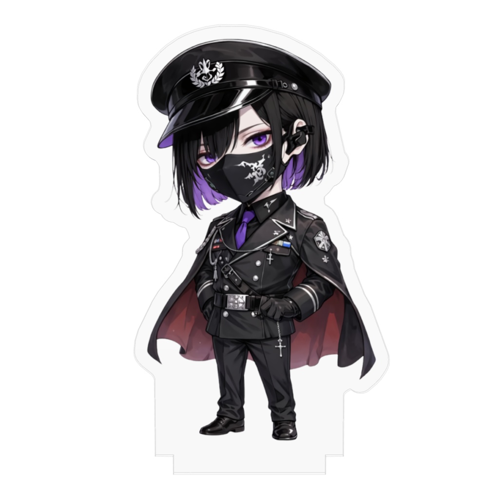 桜禍月少佐 アクリルフィギュア - 70x70mm