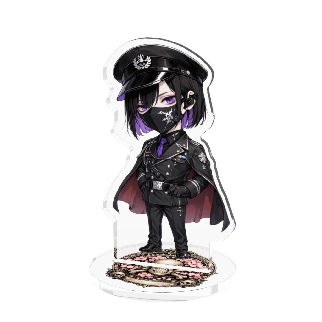 桜禍月少佐　アクリルフィギュア - 70x70mm