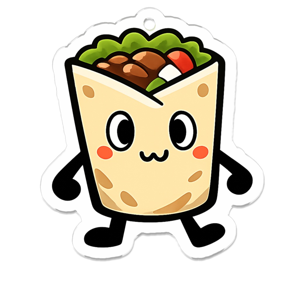 吟冥帝国マスコット　吟冥ケバブくん　キーホルダー