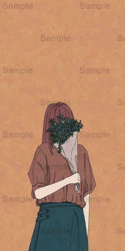 【DL】 アガパンサスとユーカリ/花束シリーズ