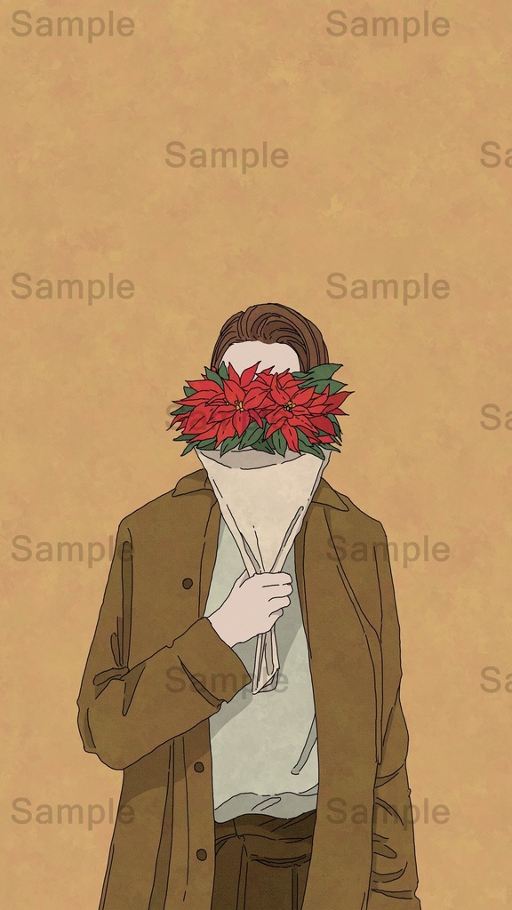 【DL】 ポインセチア/花束シリーズ