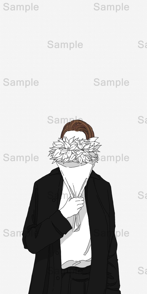 【DL】 ポインセチア/花束シリーズ