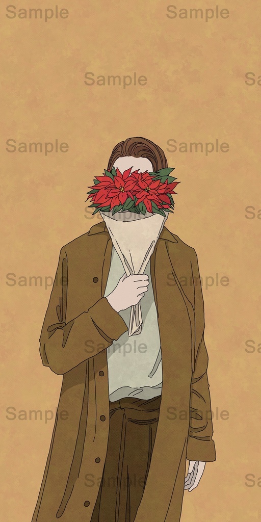 【DL】 ポインセチア/花束シリーズ