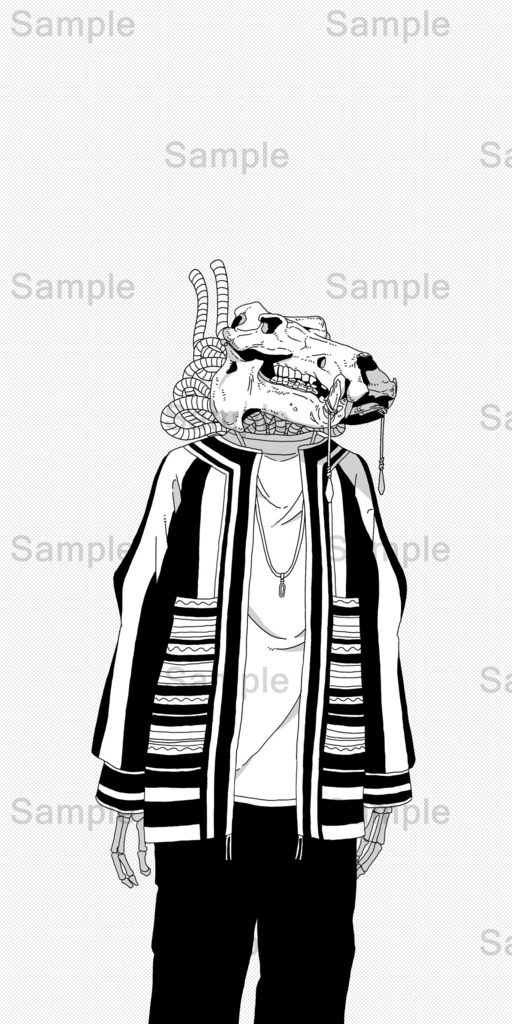 【DL】 カバ/骨格シリーズ