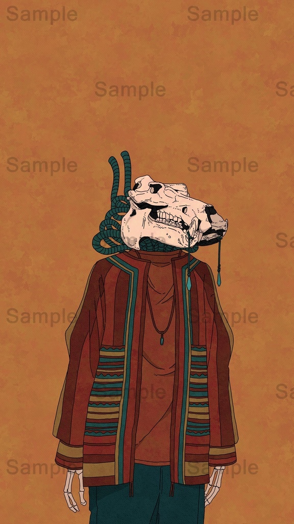 【DL】 カバ/骨格シリーズ