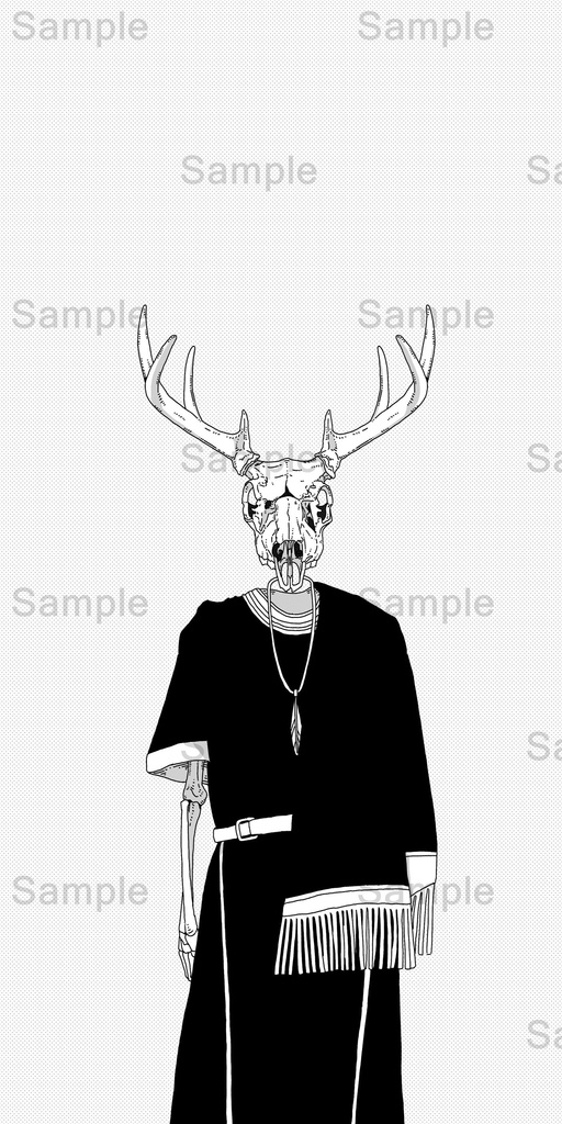 【DL】 鹿/骨格シリーズ